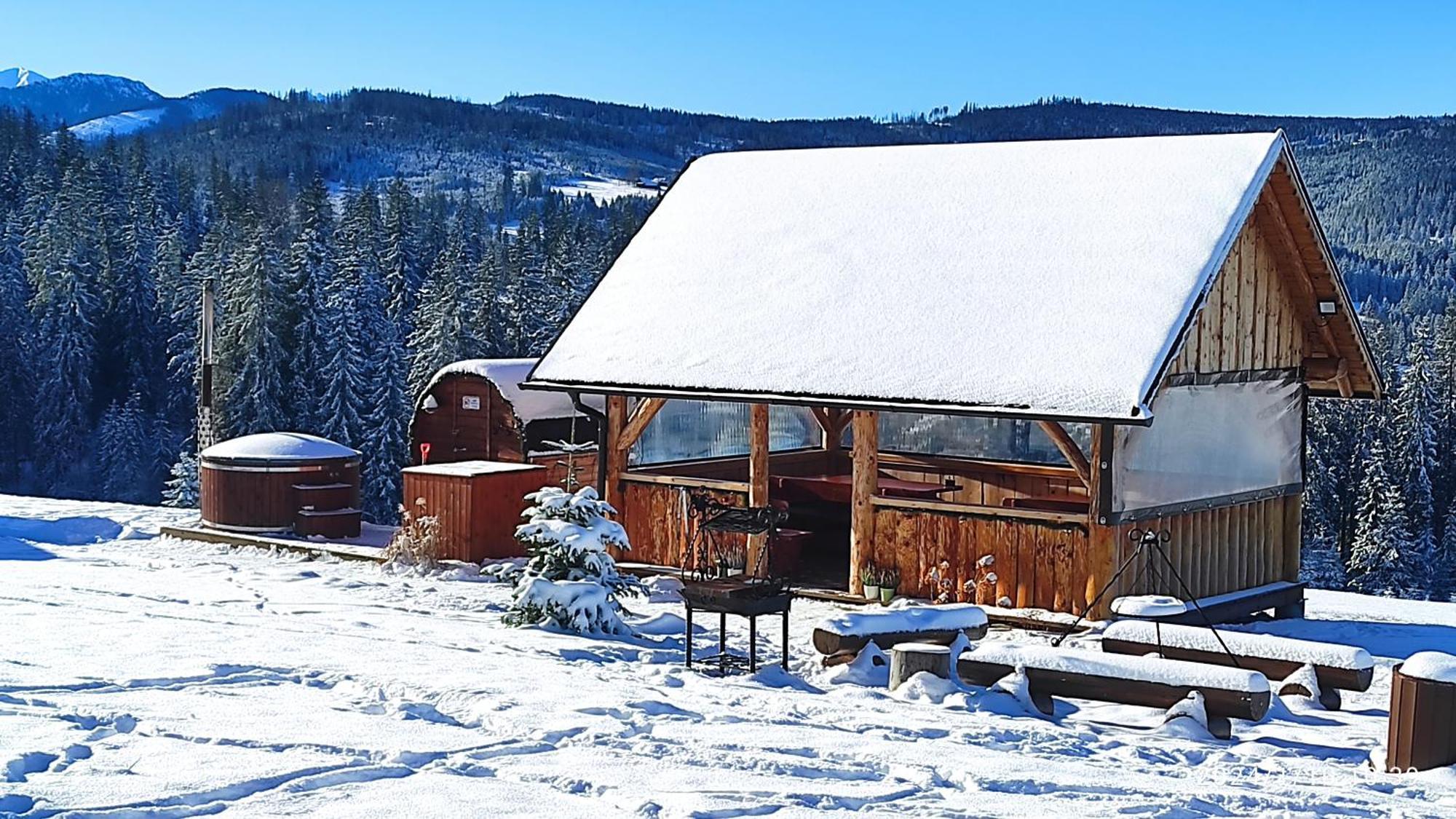 Witowianskie Domki Z Kominkiem, Jacuzzi I Sauna Дзяніш Екстер'єр фото