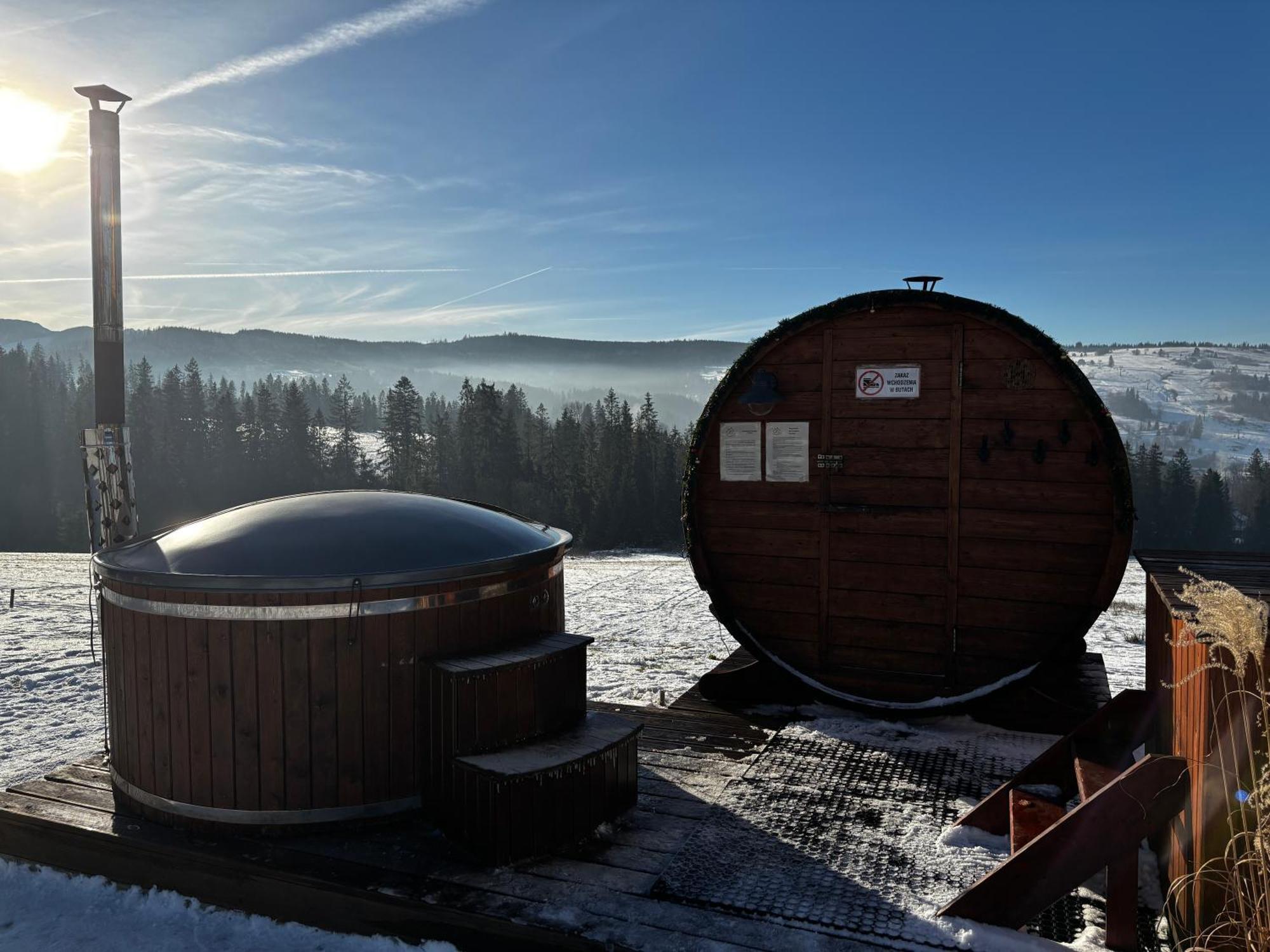 Witowianskie Domki Z Kominkiem, Jacuzzi I Sauna Дзяніш Екстер'єр фото